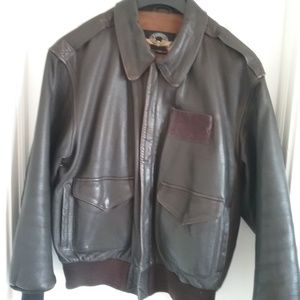 Authenic A2 Leather Flight Jacket